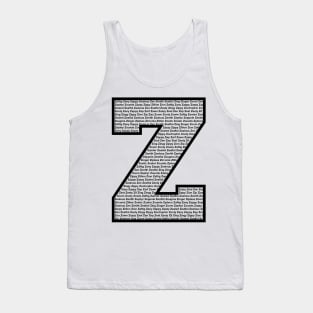 Z Black Tank Top